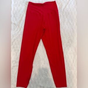 Aerie Offline Crossover Red High-Waist Leggings Sz Lg